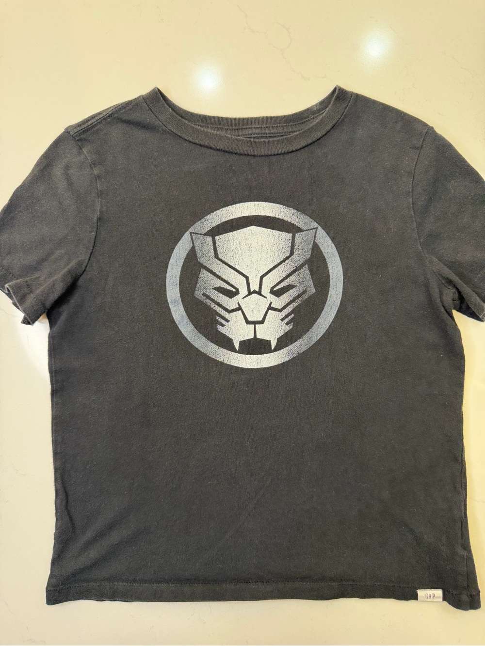 GAP Kids x Marvel Black Panther Graphic T-Shirt Boys Size S (6-7)